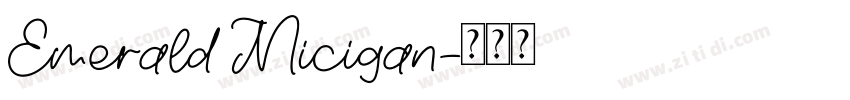 Emerald Micigan字体转换